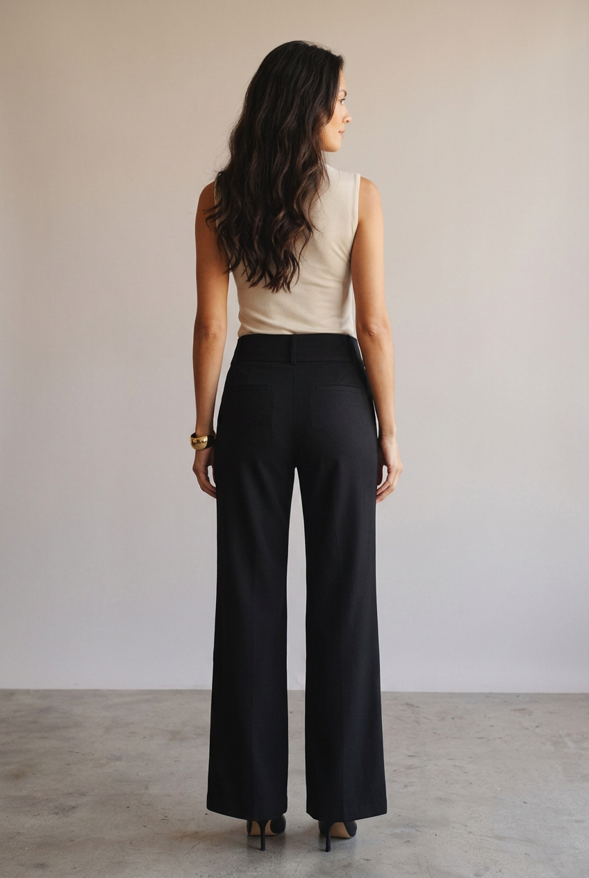 Pantalón Ancho Tiro Alto - Marta Otero