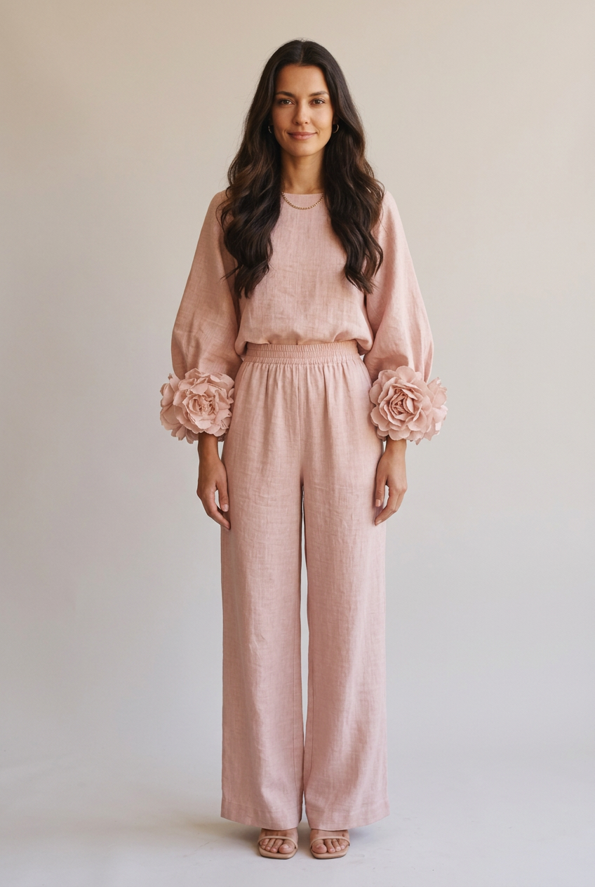 Top Puños Florales - Marta Otero