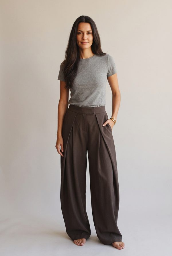 Pantalón Marrón Tall - Marta Otero