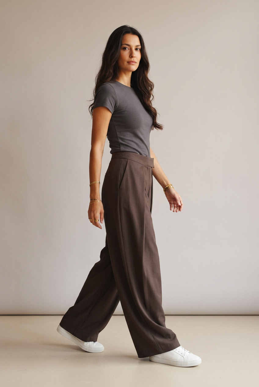 Pantalón Marrón Tall - Marta Otero