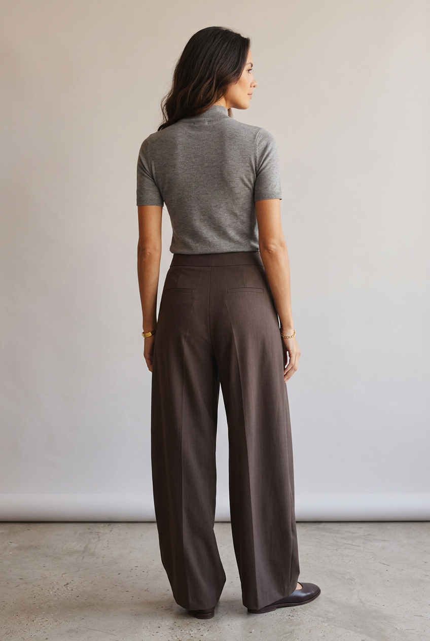 Pantalón Marrón Tall - Marta Otero