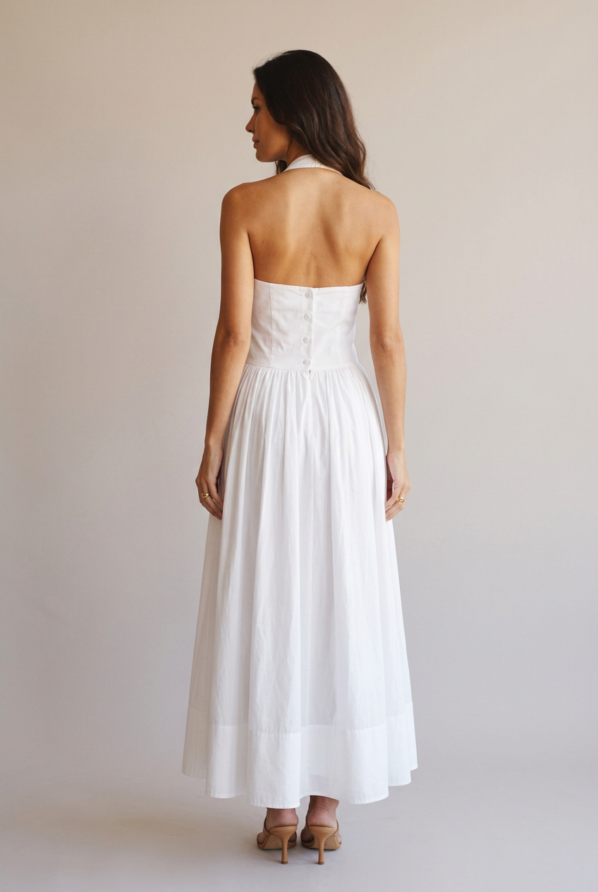 Vestido Largo Blanco - Marta Otero