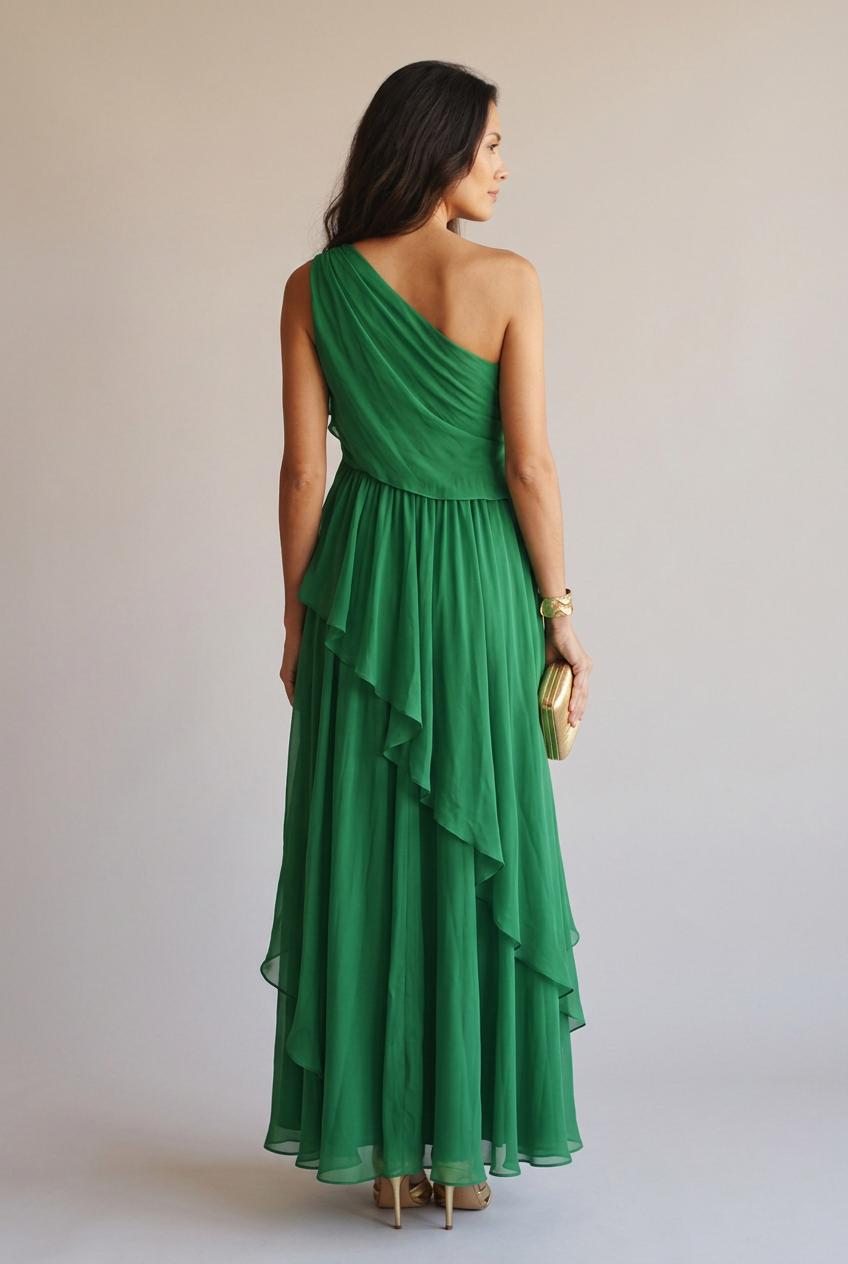 Vestido Maxi Asimétrico - Marta Otero