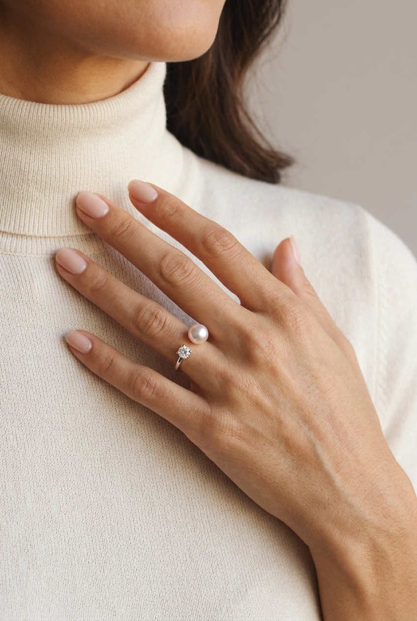 Anillo Perla S925 - Marta Otero