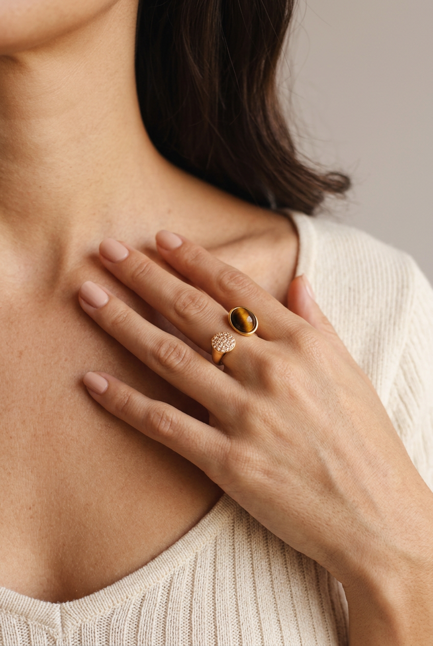 Anillo Ojo de Tigre - Marta Otero