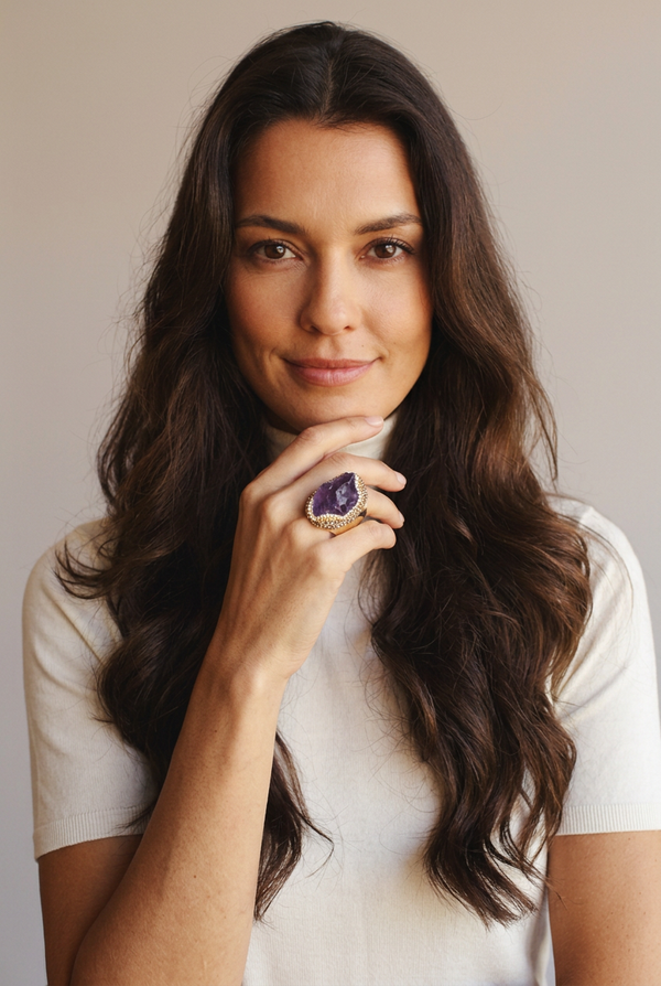 Anillo Cristal Bruto - Marta Otero