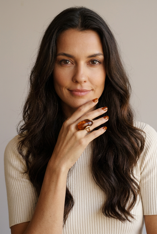 Anillo Geométrico Resina - Marta Otero