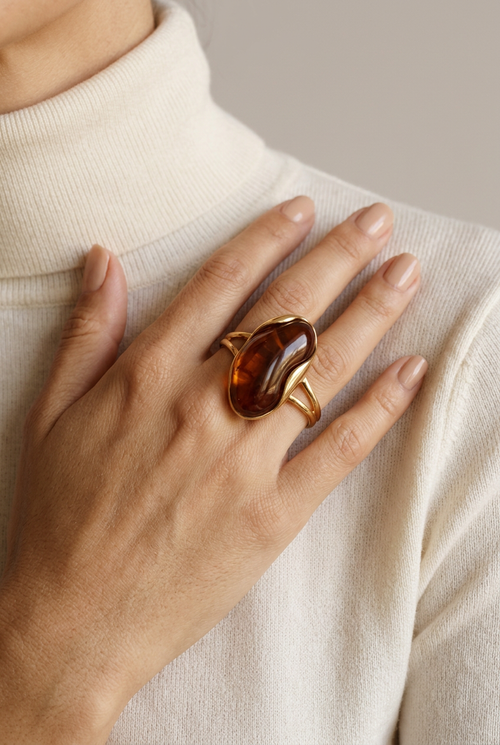 Anillo Geométrico Resina - Marta Otero