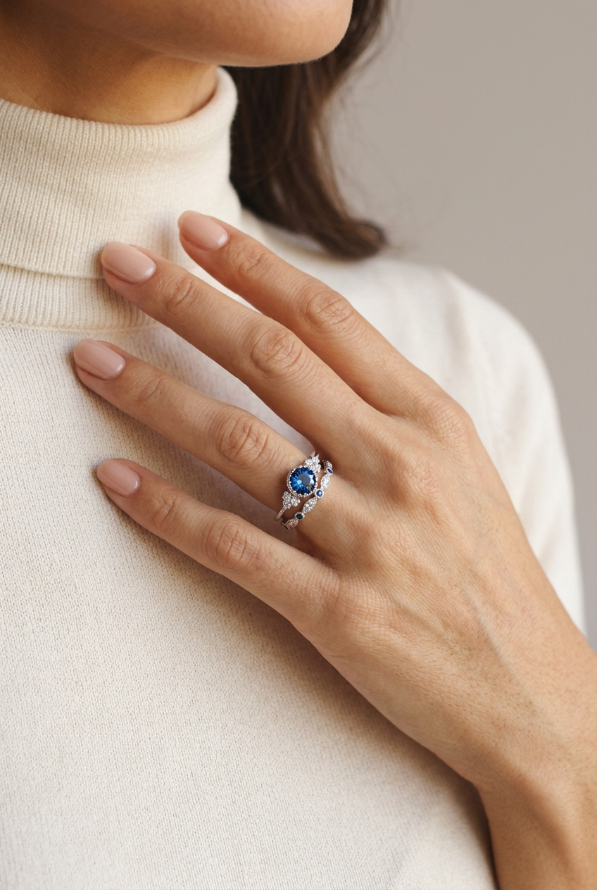 Anillo Halo Plateado - Marta Otero