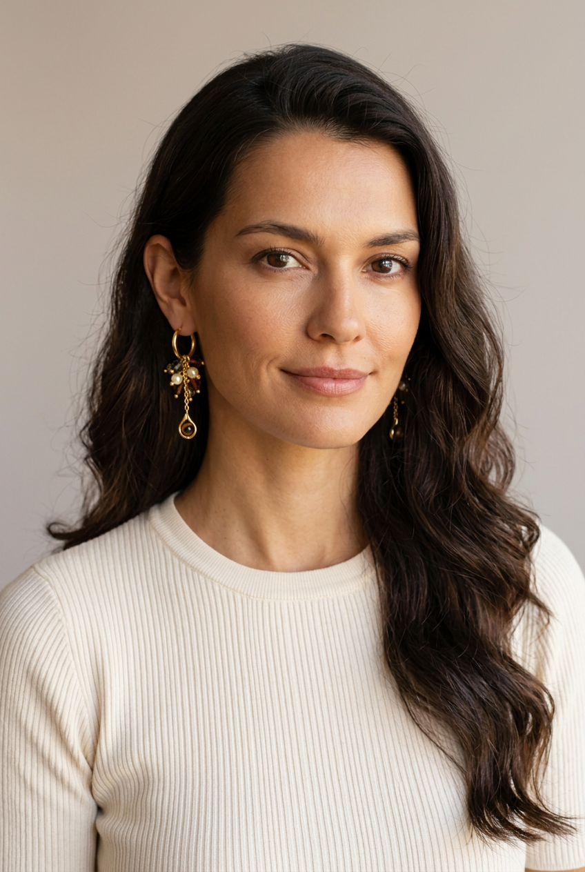 Pendientes Perla Ojo Tigre - Marta Otero
