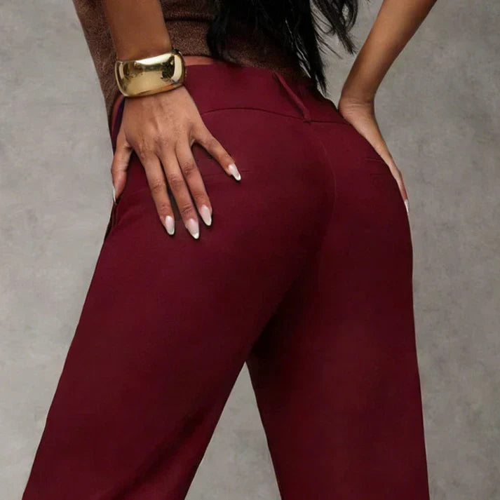Sanne pantalón elegante de pierna ancha