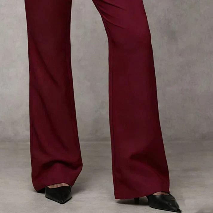 Sanne pantalón elegante de pierna ancha