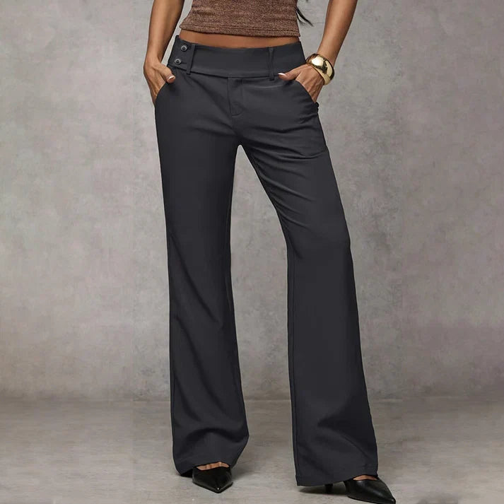 Sanne pantalón elegante de pierna ancha